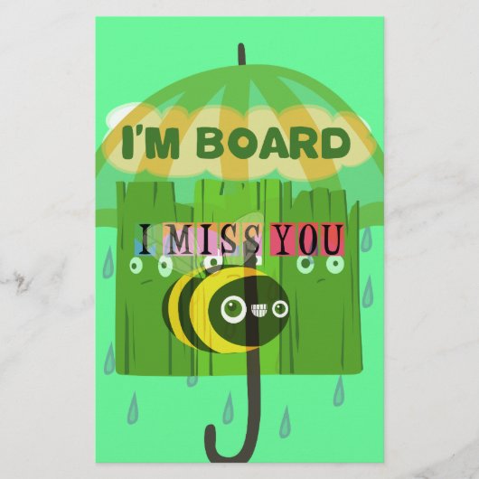 広話く君恋しく思の文字 便箋 (正面)