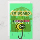 広話く君恋しく思の文字 便箋 (正面/裏面)