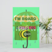 広話く君恋しく思の文字 便箋 (スタンド正面)