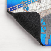 広重による土砂降り マウスパッド (コーナー)