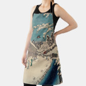 広重の冬の風景日本 エプロン (インサイチュ)