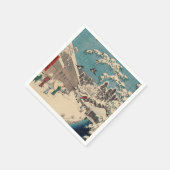 広重の冬の風景日本 スタンダードカクテルナプキン (角)
