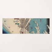 広重の冬の風景日本 ヨガマット (正面(横))