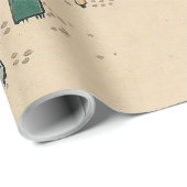 広重の冬の風景日本 ラッピングペーパー (ロールコーナー)