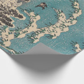 広重の冬の風景日本 ラッピングペーパー (角)