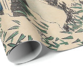 広重の冬の風景日本 ラッピングペーパー (ロールコーナー)