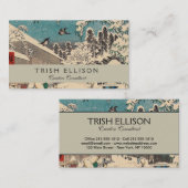 広重の冬の風景日本 名刺 (正面/裏面)