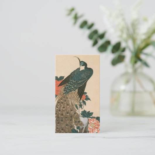 広重の孔雀と牡丹結婚たち エンクロージャーカード (スタンド正面)