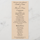 広重の孔雀と牡丹結婚たち プログラム (正面)