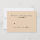 広重の孔雀と牡丹結婚たち 出欠カード (裏面)