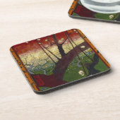 広重の後のファンゴッホのジャポネズリー コースター (左側)