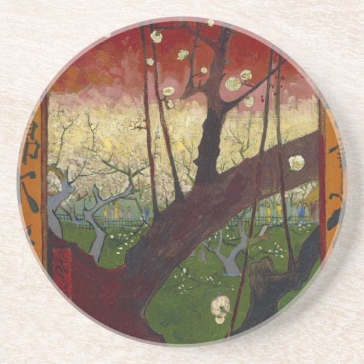 広重の後のファンゴッホのジャポネズリー コースター (正面)