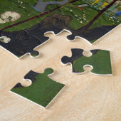 広重の後のファンゴッホのジャポネズリー ジグソーパズル (側面)