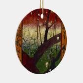 広重の後のファンゴッホのジャポネズリー セラミックオーナメント (右)