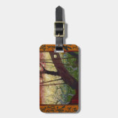 広重の後のファンゴッホのジャポネズリー ラゲッジタグ (正面縦)