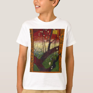 広重の後のファンゴッホのジャポネズリー Tシャツ