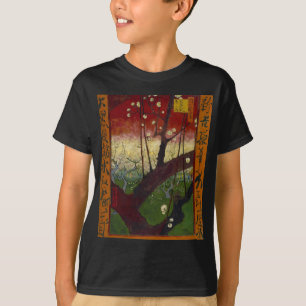 広重の後のファンゴッホのジャポネズリー Tシャツ