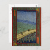 広重の後の雨の中の橋ビンセント・ヴァン・ゴッホ ポストカード (正面/裏面)