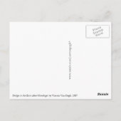 広重の後の雨の中の橋ビンセント・ヴァン・ゴッホ ポストカード (裏面)