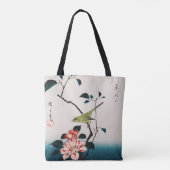 広重の椿に鶯 トートバッグ (裏面)