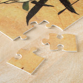 広重の魚カラフルプリント ジグソーパズル (側面)