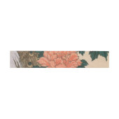 広重の「孔雀と芍薬」 ウェディング 招待状ベリーバンド (フラット)