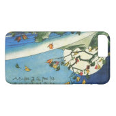 広重ムーンオーバーザウォーターフォール日本のファインアート Case-Mate iPhoneケース (裏面(横))