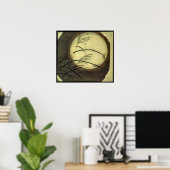 広重吹風草ポスター ポスター (ホームオフィス)