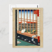 広重浅草里田と鳥の町フェスティー ポストカード (正面/裏面)