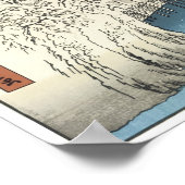 広重1853年2人の女性会話 ポスター (角)