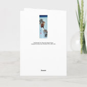 広重 – フクロウ、松、三日月 カード (裏面)