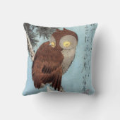 広重 – フクロウ、松、三日月 クッション (裏面)