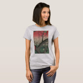 広重 亀戸梅屋敷: ヴィンテージジャパン Tシャツ (正面フル)