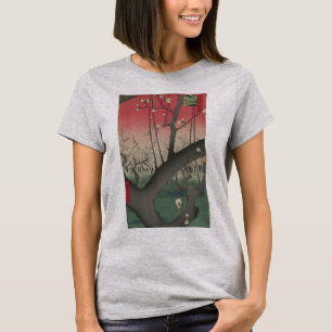 広重 亀戸梅屋敷: ヴィンテージジャパン Tシャツ