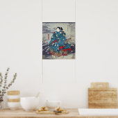 広重 – 八十八アルバムからブロックプリント ポスター (キッチン)