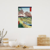 広重 – 東都の目黒サンセットヒル ポスター (キッチン)