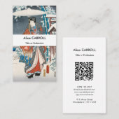 広重 – 源氏物語 – QRエレガントコード 名刺 (正面/裏面)