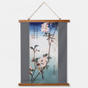 広重「燕と桜」 吊り下げ型タペストリー