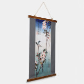 広重「燕と桜」 吊り下げ型タペストリー (傾斜あり)