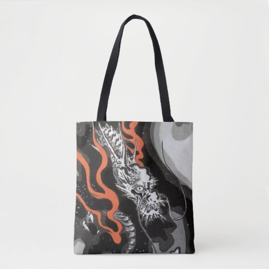 広重・竜・浮世絵 トートバッグ (正面)