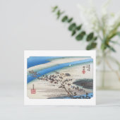 広重　第２３景　島田 ポストカード (スタンド正面)