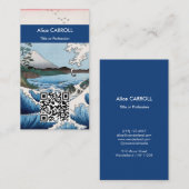 広重 – 駿河薩埵の沖 – QRコード 名刺 (正面/裏面)