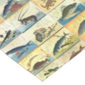 広重：魚日本のプリント テーブルクロス (アングル)