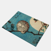 広重 – Horned Owl Maple Branch ドアマット (アングル)