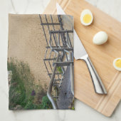 広階段キングスゲートベイ茶タオル キッチンタオル (四つ折り)