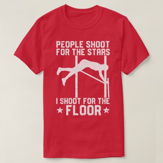 床おもしろい用ポールヴォールト柱ボルト Tシャツ (デザイン正面)