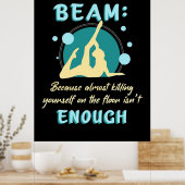 床で体操をする ポスター (キッチン)