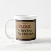 床で吐かないで下さい コーヒーマグカップ (左)