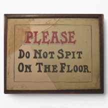 床に唾を吐かないでヴィンテージアンティーク