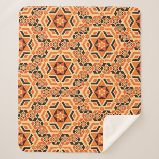 床のイタリアン幾何学的パターン、ヴィンテージモザイク。 シェルパブランケット (正面)